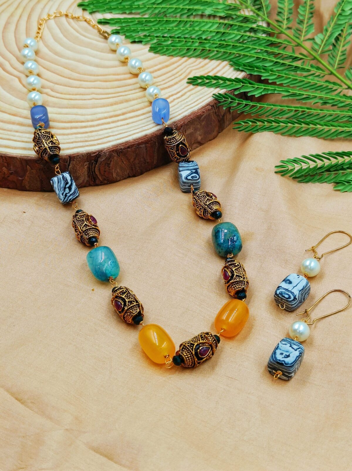 Classy Multicolor Stone Mala (MA27)