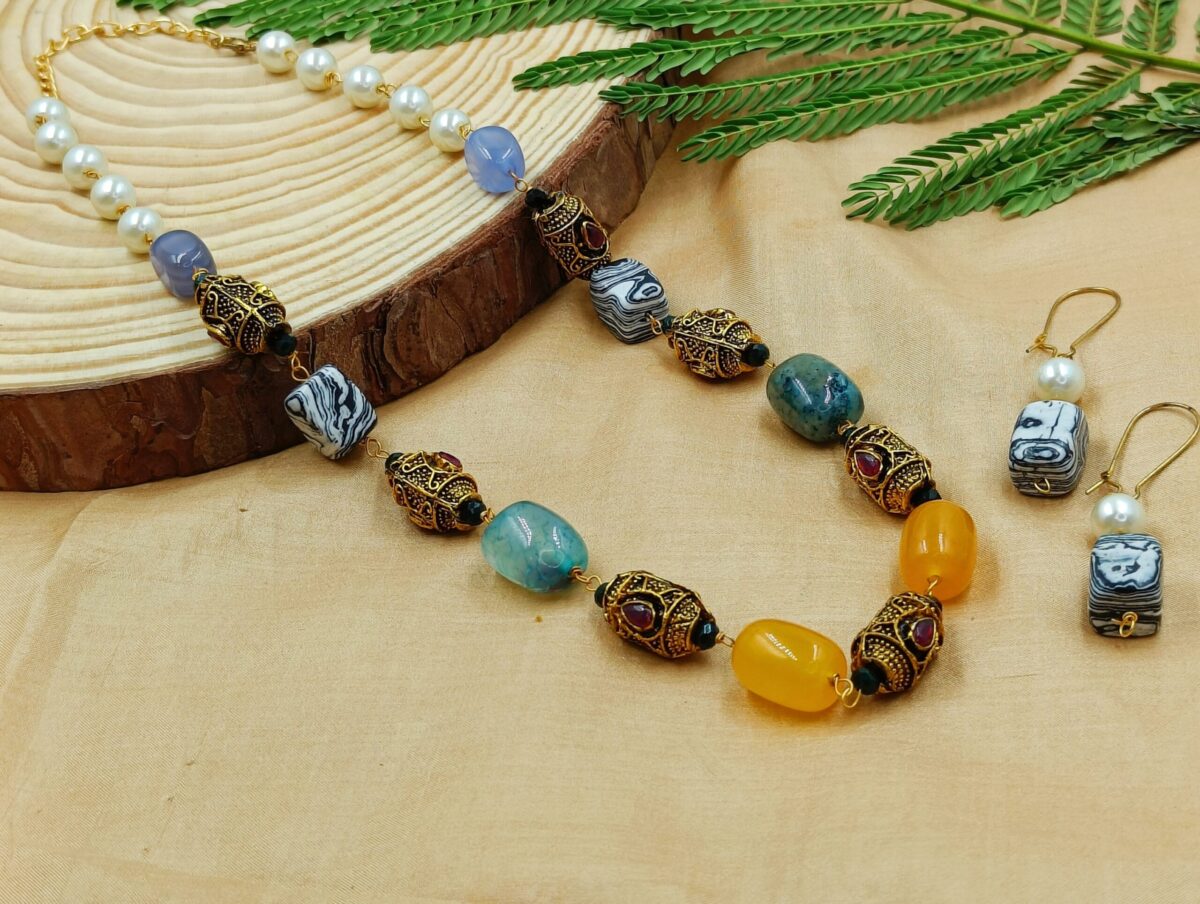 Classy Multicolor Stone Mala (MA27) - Image 2