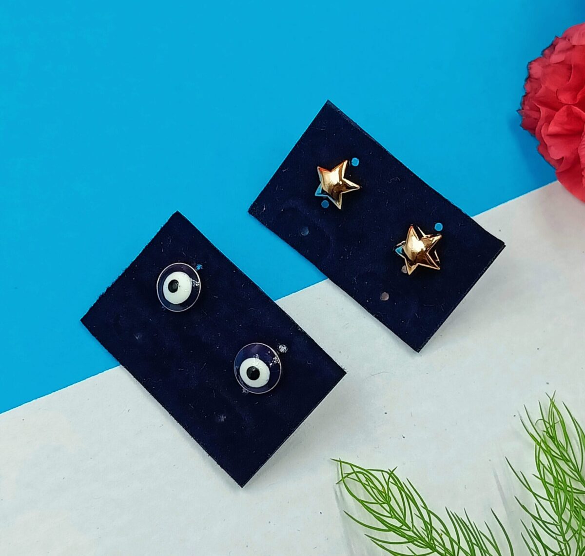 Combo 14- Star and Evil Eye Studs