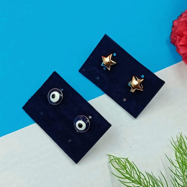 Combo 14- Star and Evil Eye Studs