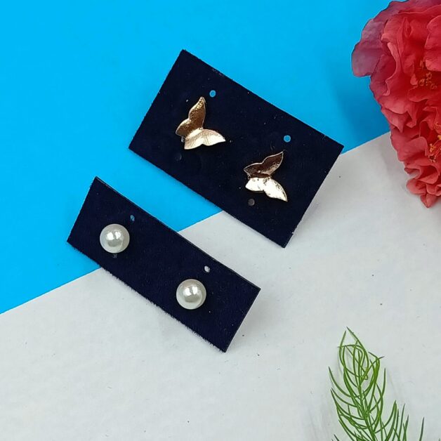 Combo 19- Golden Butterfly and Pearl Studs