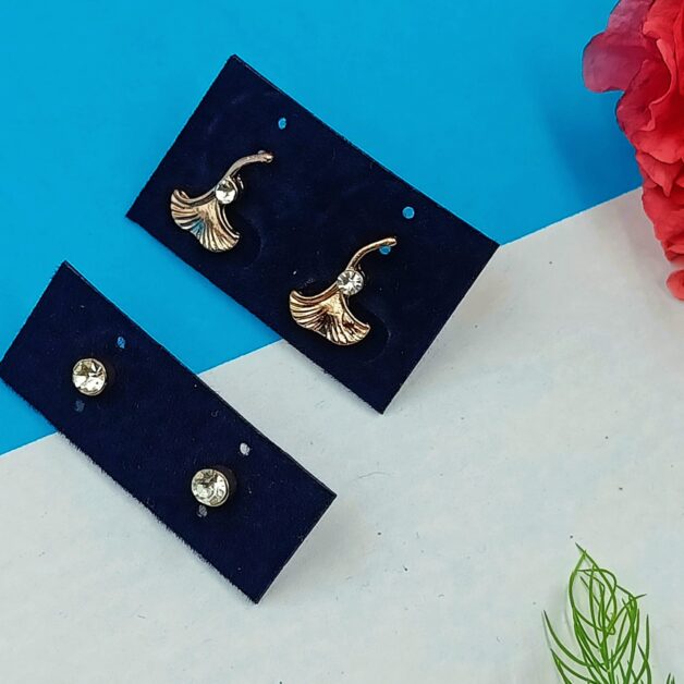 Combo 20- Petal Studs and Stone Studs