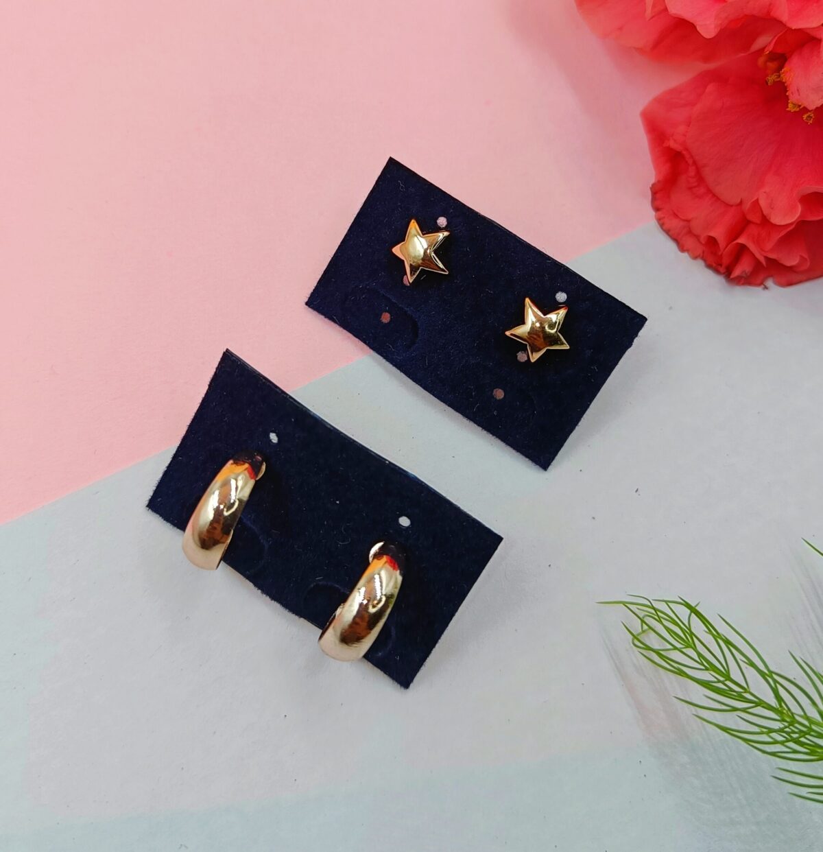 Combo 8- Star Studs and Small Hoops