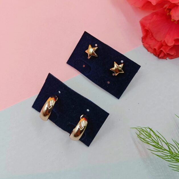Combo 8- Star Studs and Small Hoops