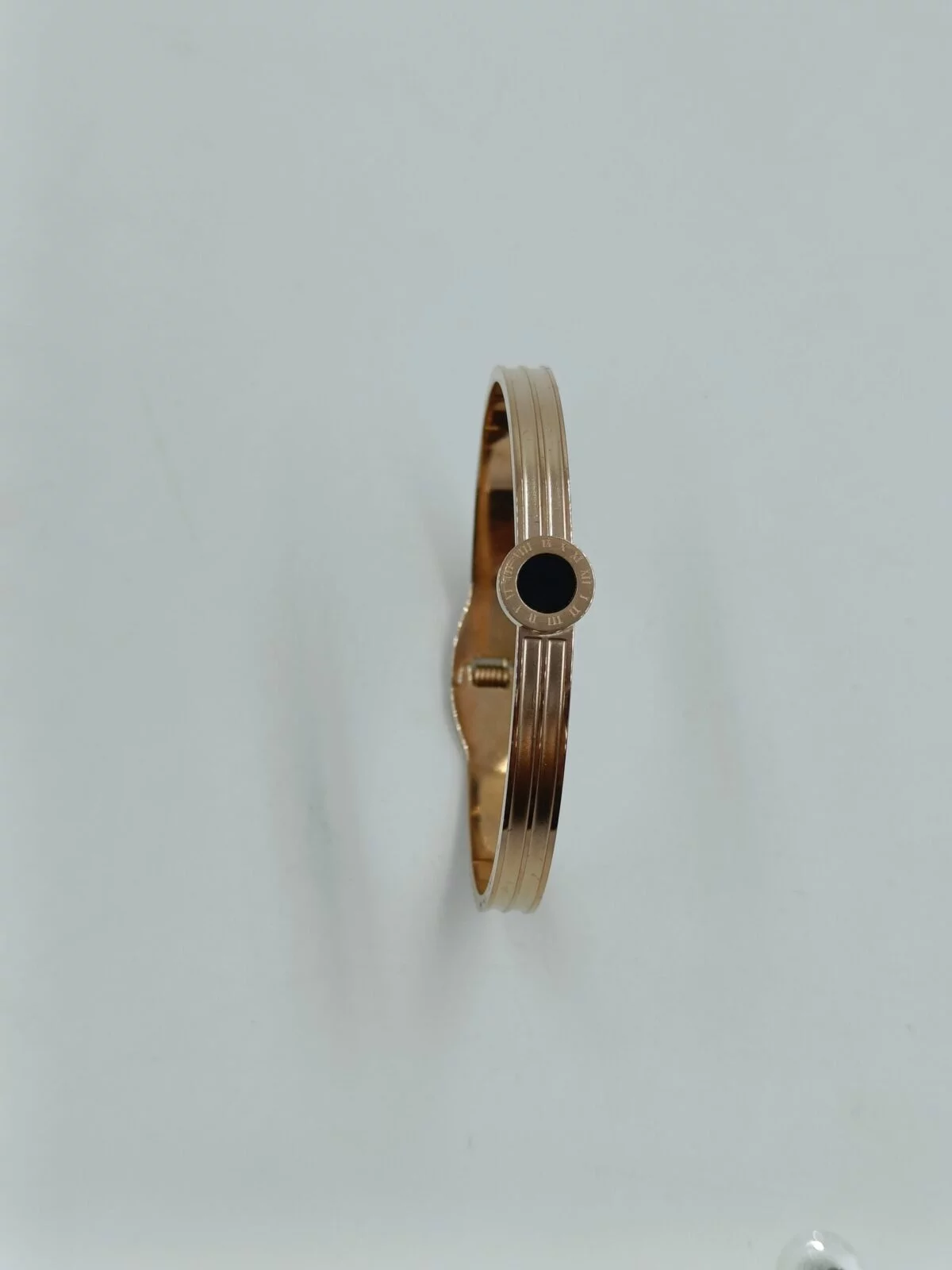 FHF Rose Gold Tone Stainless Steel Designer Bracelet - Image 3
