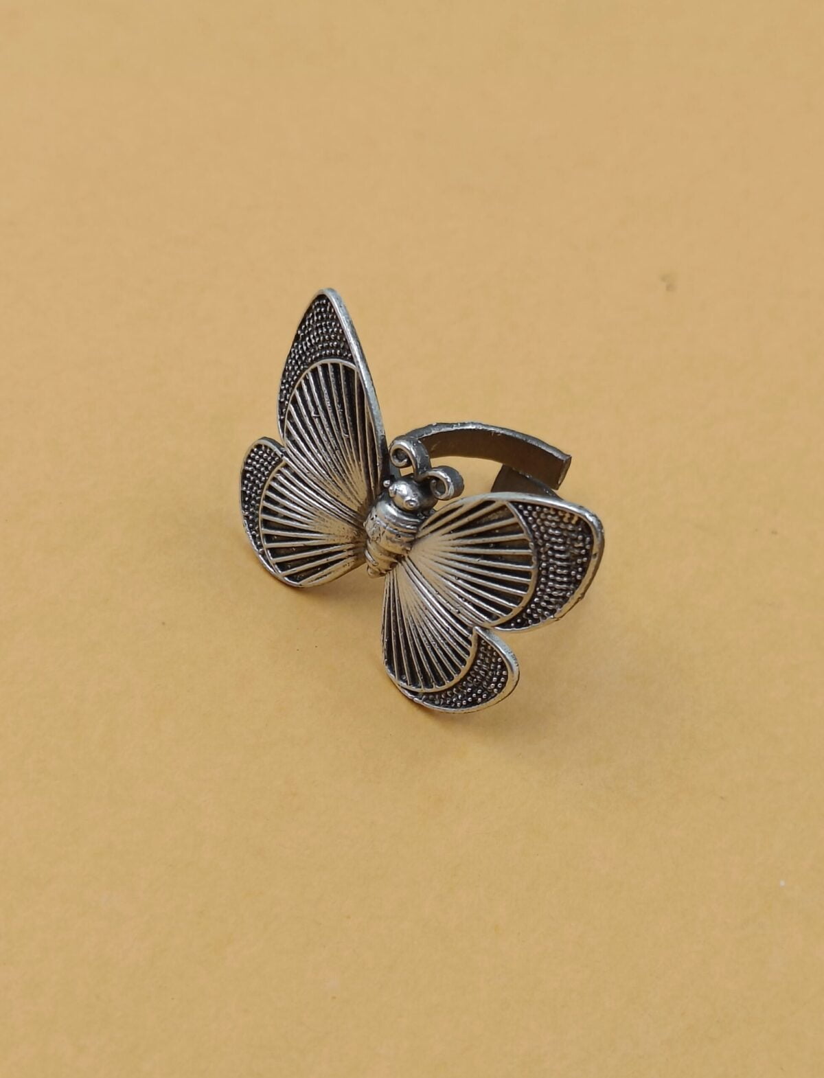 Oxidised Adjustable Butterfly Ring(41) - Image 2