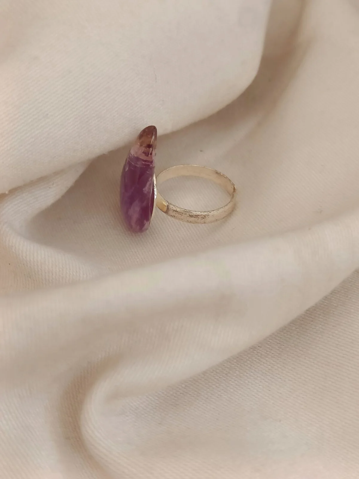 FHF Natural Stone Drop Shaped Designer Ring(56) - Image 3