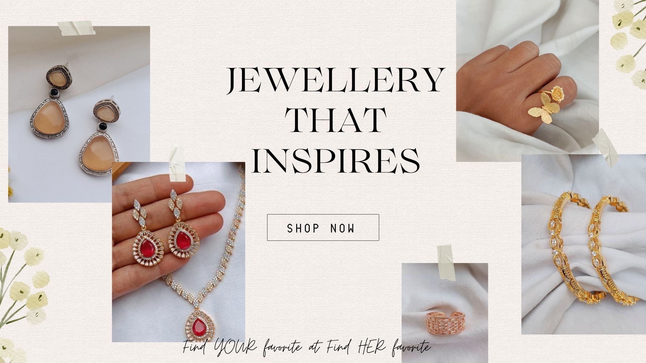 Beige Elegant Fashion Brand Website Homepage Banner