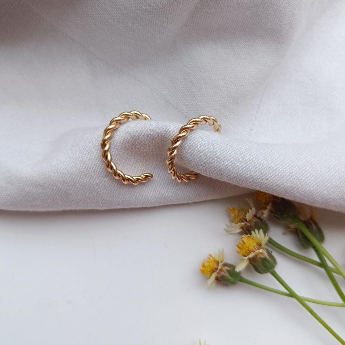 3 Pair Minimal Hoop Earrings- Combo pack - Image 4