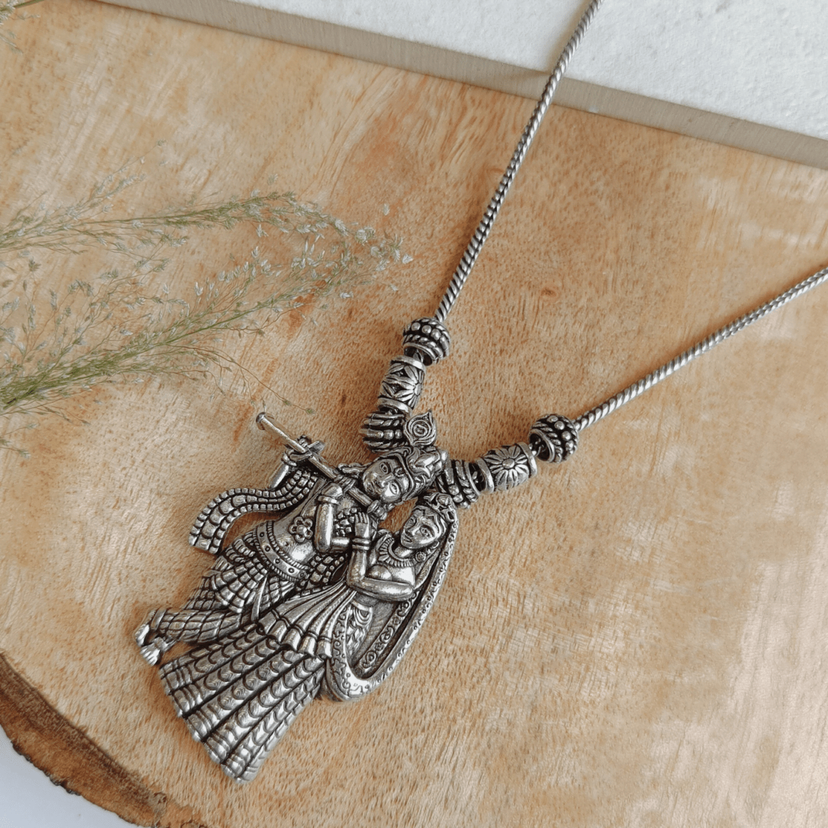 festival , dandiya, navratri, oxidised, pendant