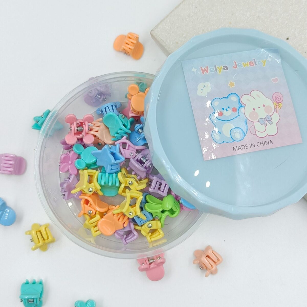 FHF 40 piece Cute Mix Design Mini Claw Clips Box-2 - Image 2