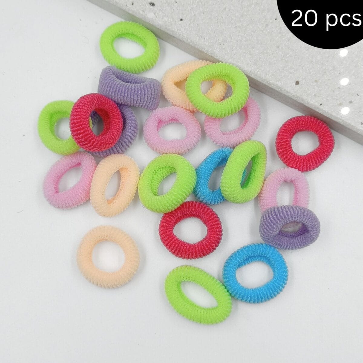 FHF 40 Piece Cute Mix Design Mini Claw Clips & Rubber band Box - Image 4