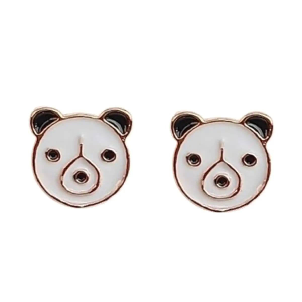 FHF Rose Gold Plated Animal Theme Studded Stud Earrings-3 - Image 3