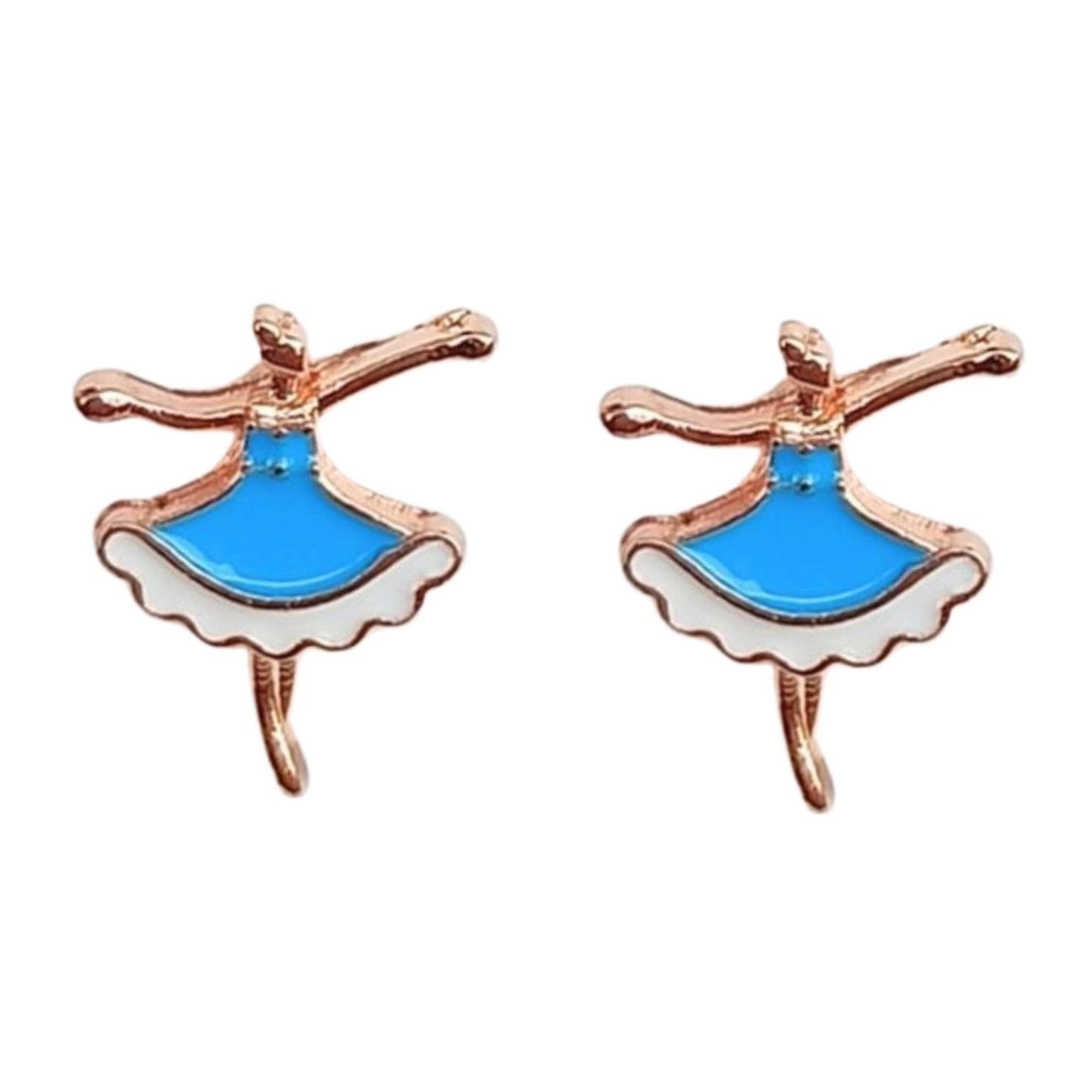 FHF Rose Gold Plated Designer Stud Earrings-1 - Image 4
