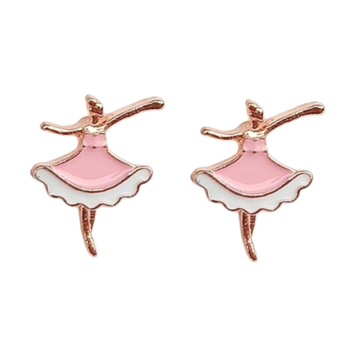 FHF Rose Gold Plated Designer Stud Earrings-3 - Image 4