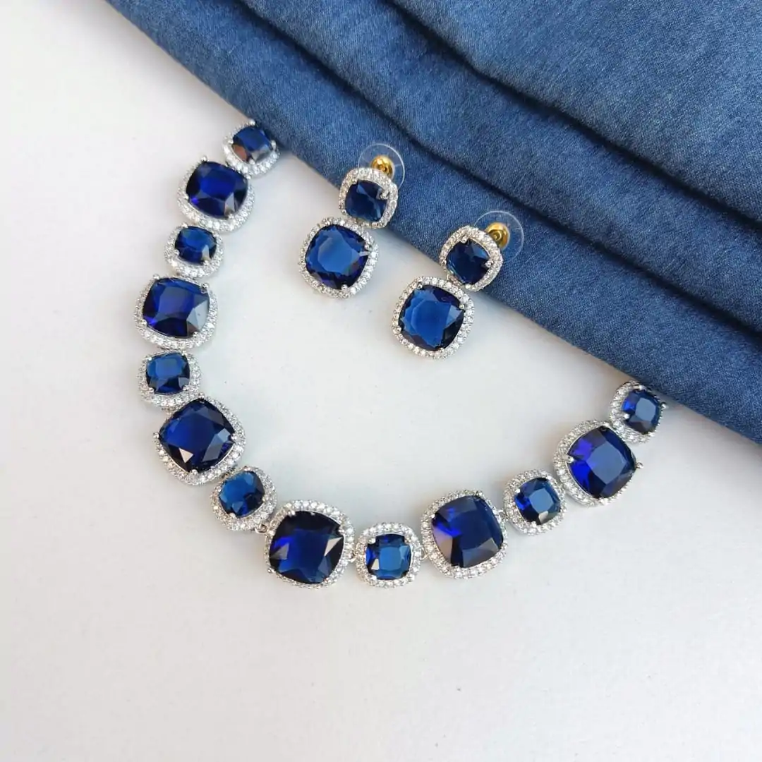 American diamond, necklace, choker