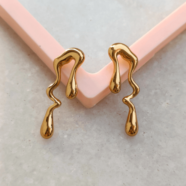 FHF Gold Drop Earrings